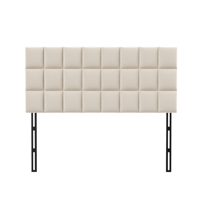 Upholstered Headboard, Queen, White
