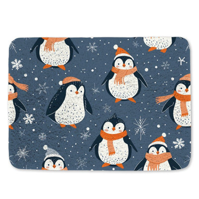 Tapis de bain pingouin