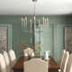 Tedder 9 Light Metal Dimmable Chandelier