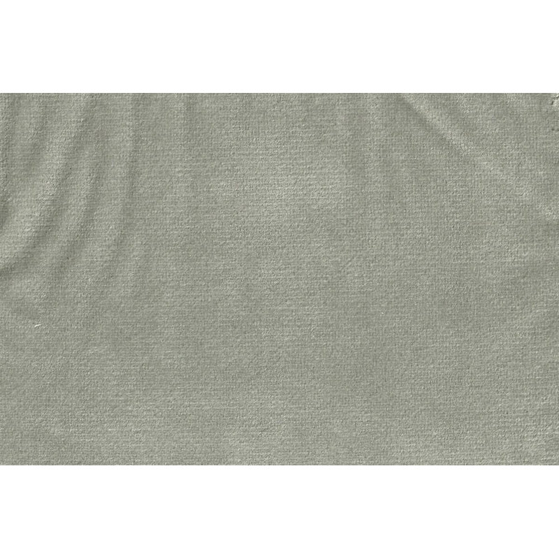 Canapé et méridienne faisant face à la droite Holms, Velours gris clair, H 33 po x l 111 po x P 80 po