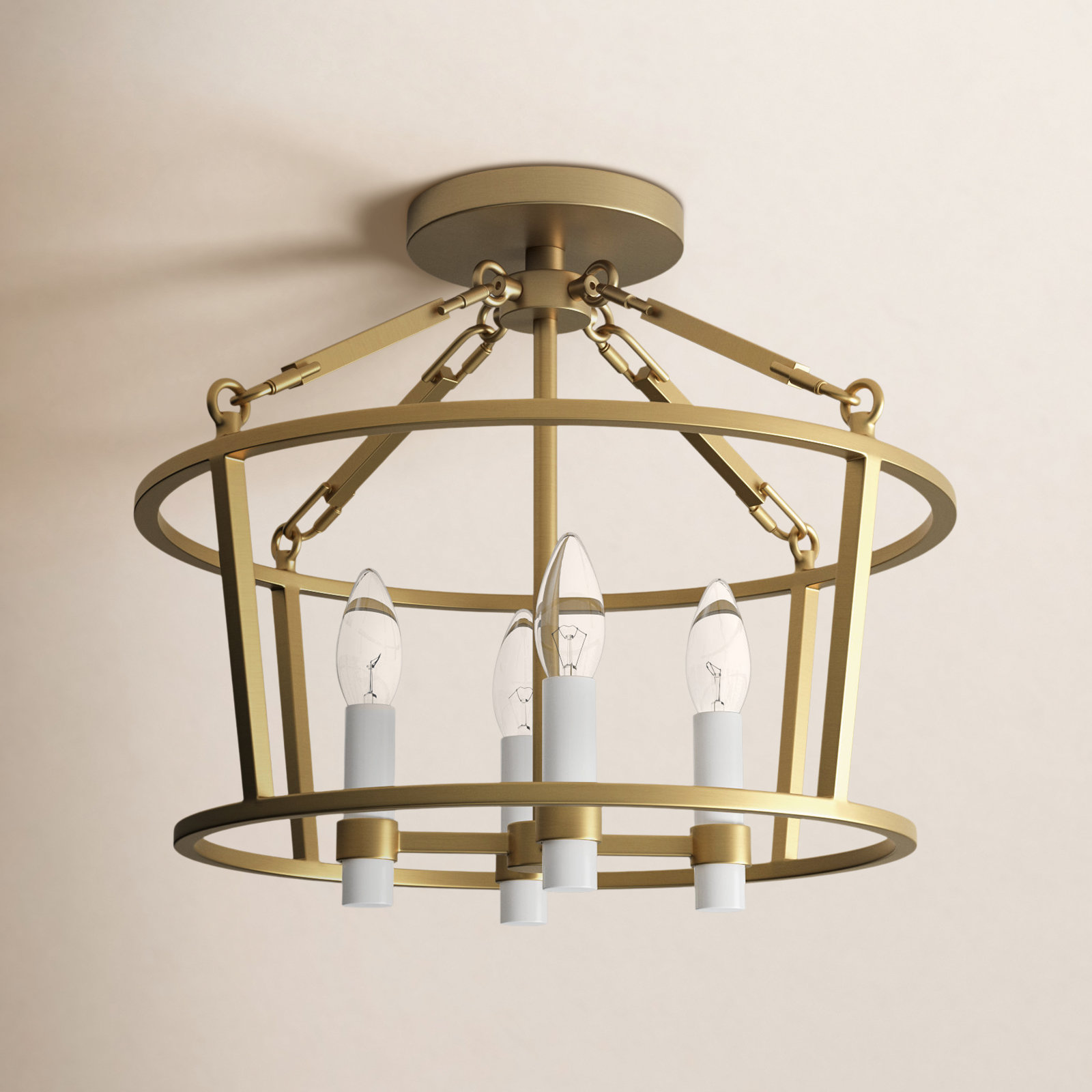 Adamine 4 Light Semi Flush Mount