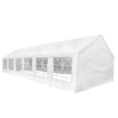 Arlmont & Co. White Party Tent 39.4'x19.7' & Reviews | Wayfair