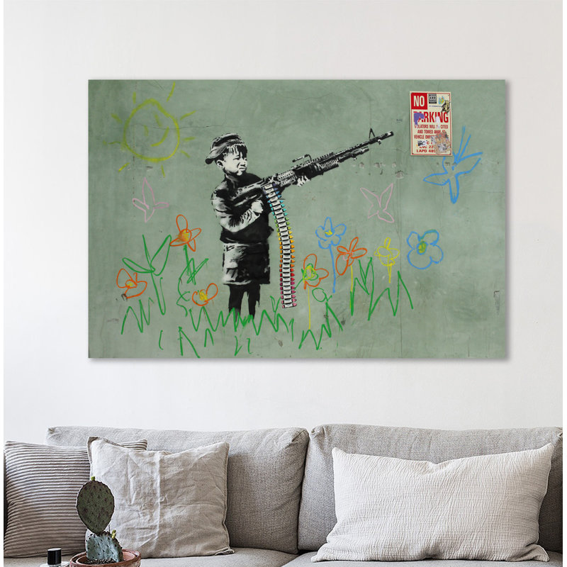 « child fille », reproduction d’impression sur toile tendue, H 32 po x l 48 po x P 1,5 po