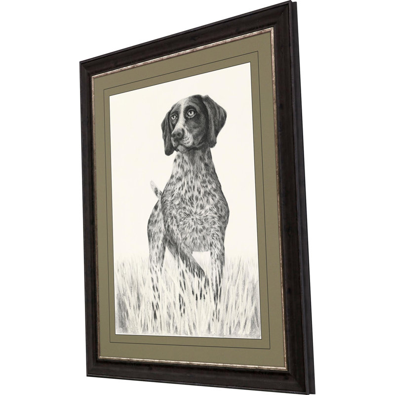 «Hunting Dog», reproduction d'art encadrée
