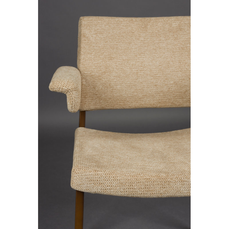 Chaise de salle à manger, Beige, Brun