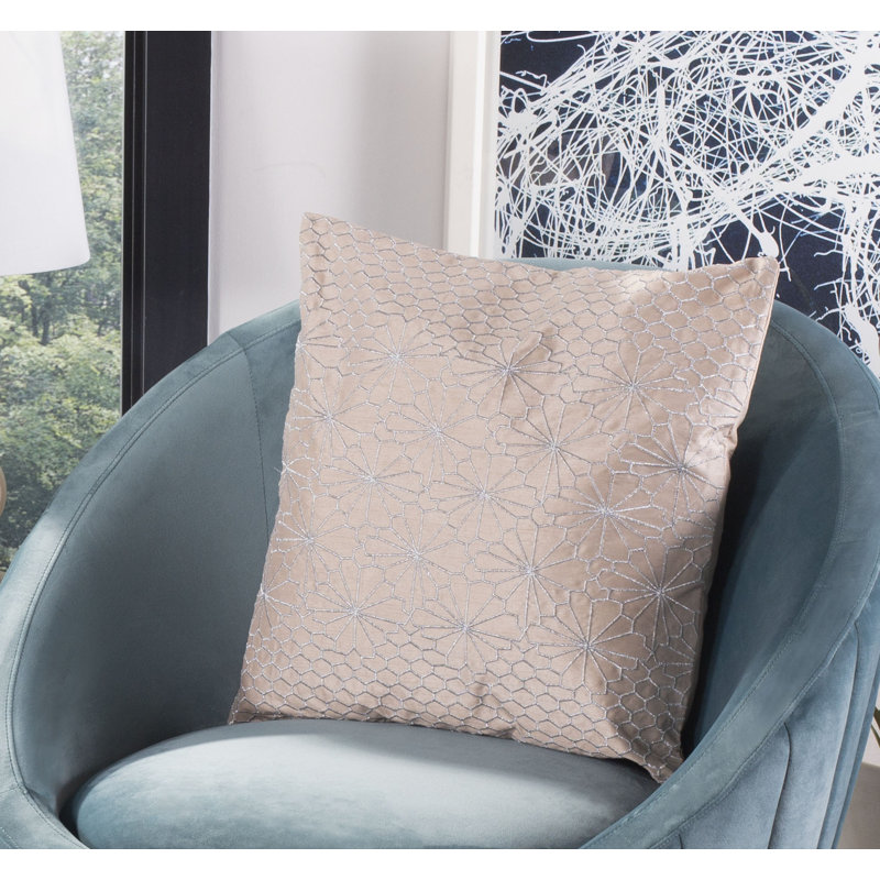 Nisha Embroidered Throw Pillow