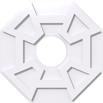 Médaillon de plafond 32 po x 32 po x P 7 po x P 11 po x P 1 po Logan