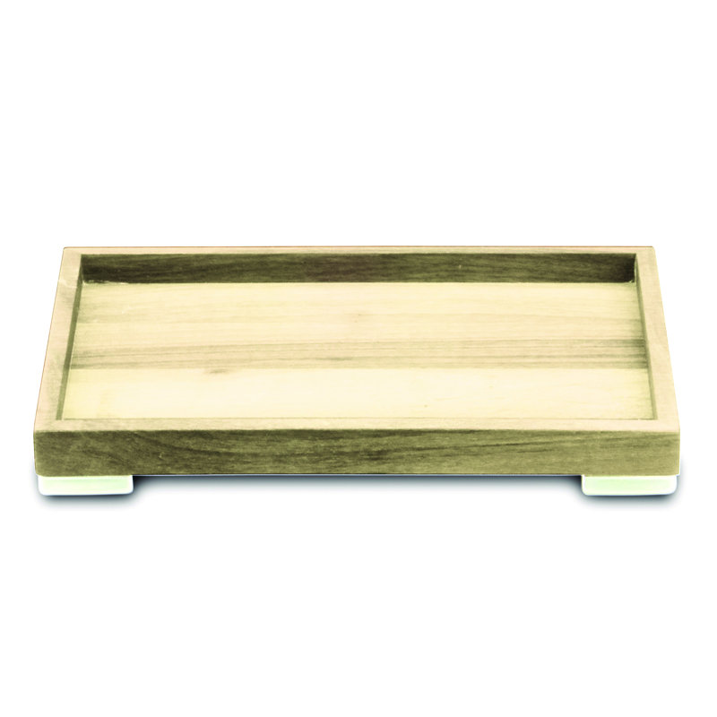Tre Rectangular Tray 11.81" - 6 Pieces, Oak