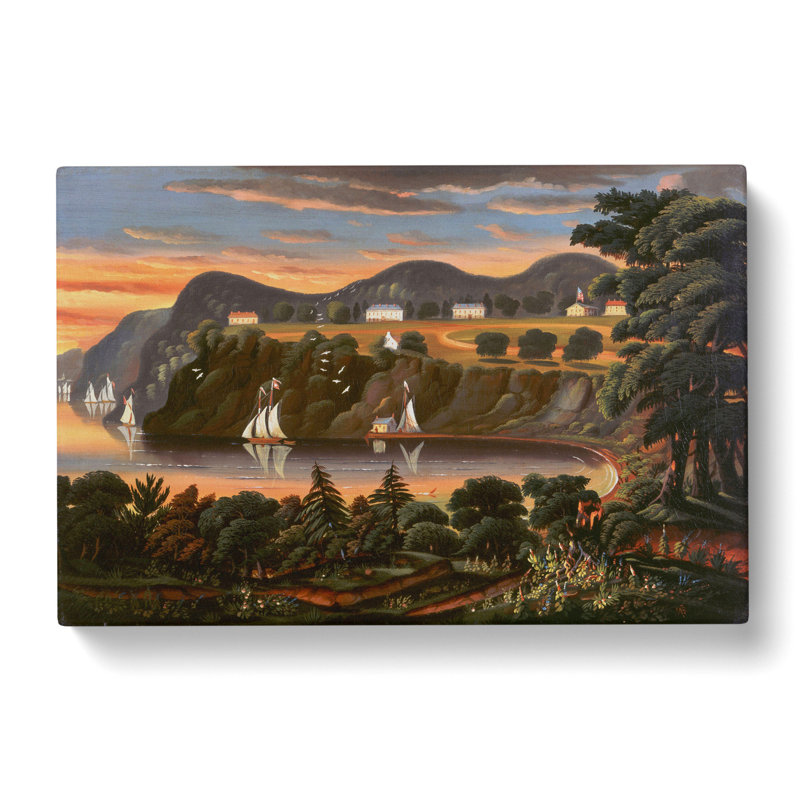 View Of Hudson River by Thomas Chambers - Wrapped Canvas Print, 40cm H x 60cm W x 3cm D