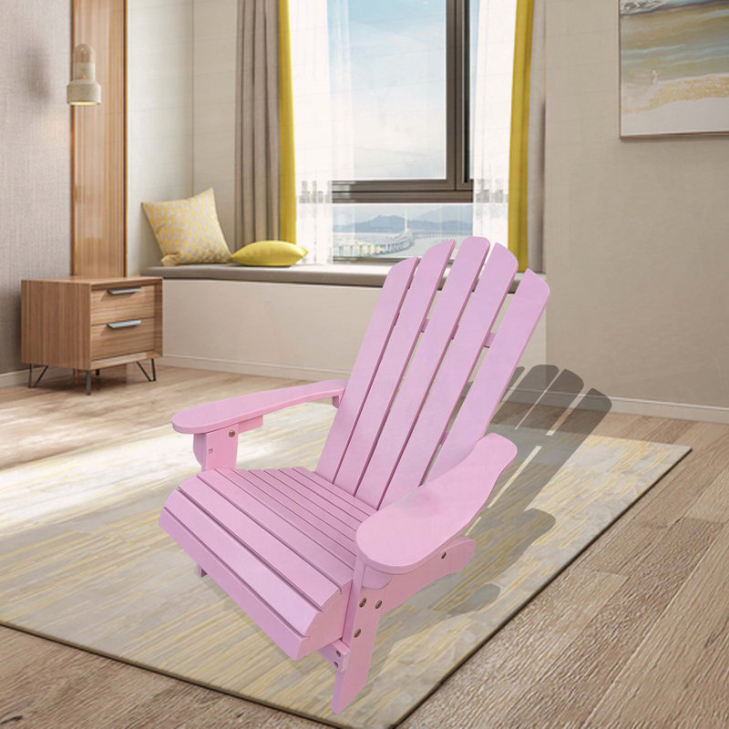 Chaise Adirondack en bois, bois franc massif