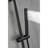 59-Inch Hose Handheld Shower With Safe And Build In Matte Black Stainless Steel Adjustable Height Construction