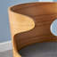 Ensemble de 2 tabourets de bar Mid-Century modernes, gris anthracite et naturel