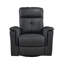 Fauteuil inclinable et pivotant en cuir-11409363