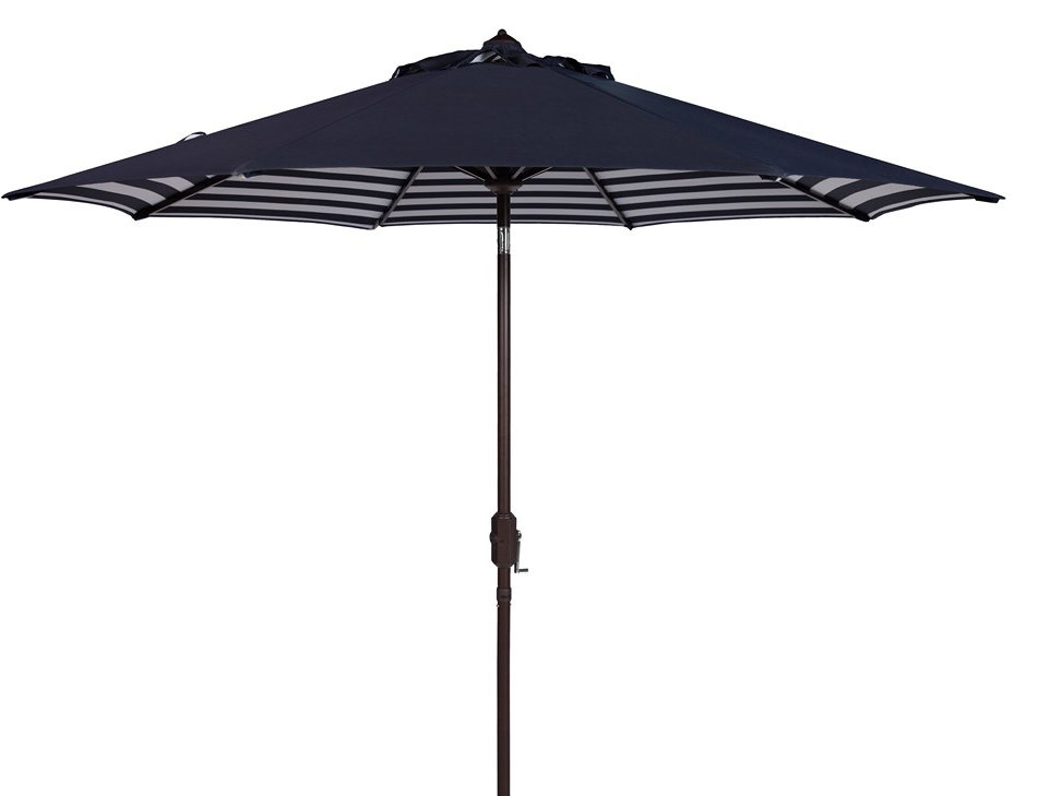 Asla 8.4' Umbrella, Navy/White