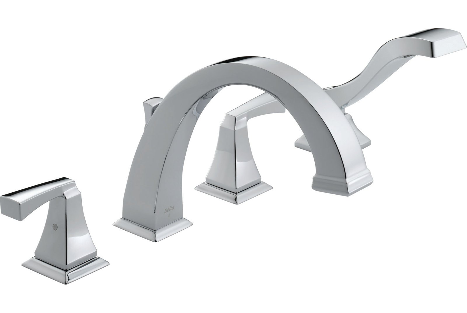 Dryden Deck-Mounted Roman Tub Faucet, Chrome