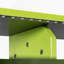 Lit mezzanine en bois pleine grandeur avec prise de courant et ports USB / Type-C, gestion des câbles intégrée et lumière RVB, vert-602261043