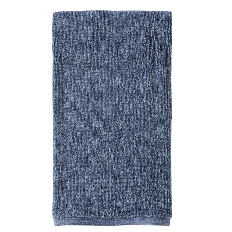 Everplush 6-Piece Navy Blue Cotton Quick Dry Bath Towel Set