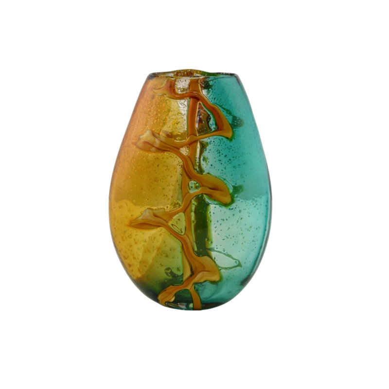 Vase en verre 10,5 po Ombre