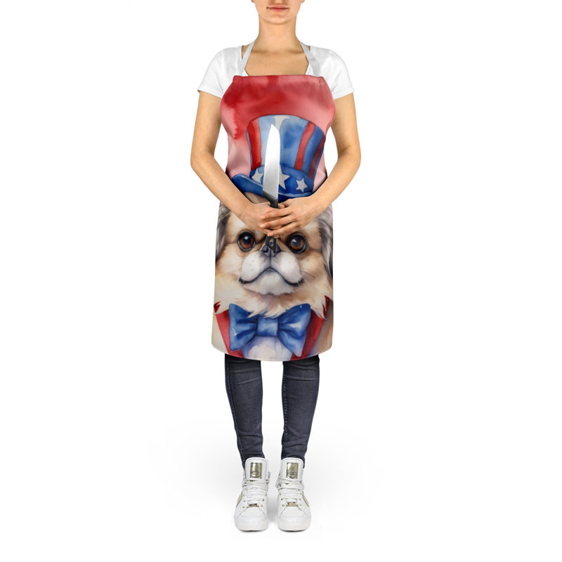 Patriotic American Apron, Pekingese