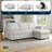 Serta Kendrick 89.4" Reversible Storage Sectional Sofa-112769059