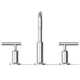 Purist® Widespread Faucet with Drain Assembly Low Lever Handles and Low Gooseneck Spout