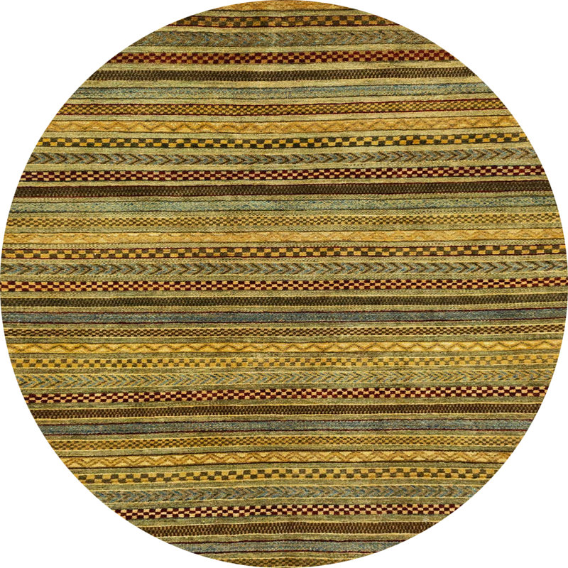 Abstract Indoor Rug, Round 6'