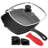 11'' Cast Iron Grill Pan / Griddle Set