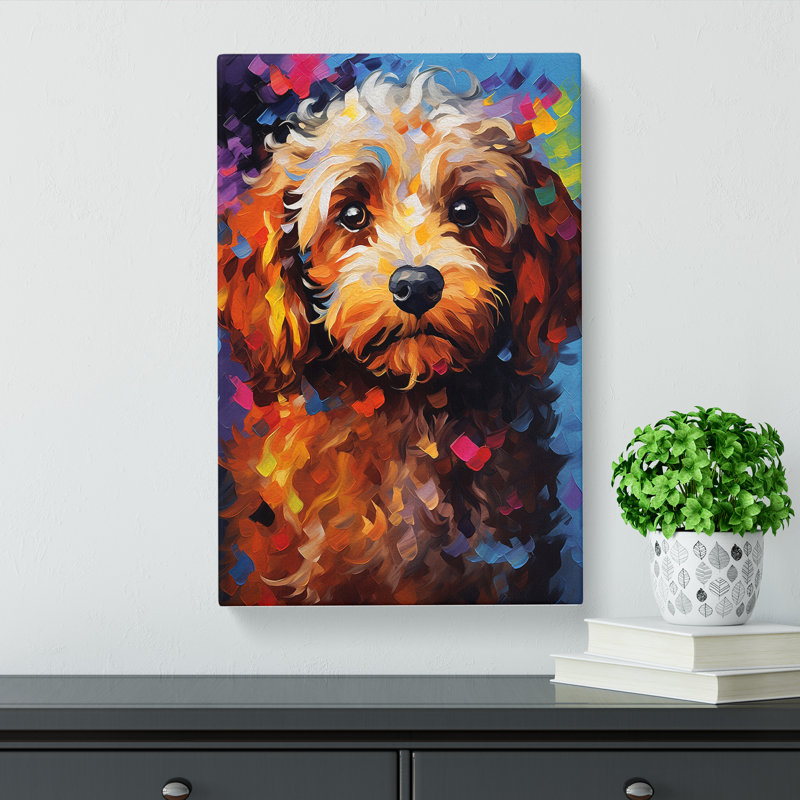 Cockapoo Abstract - No Frame Print, 50cm H x 35cm W x 3cm D