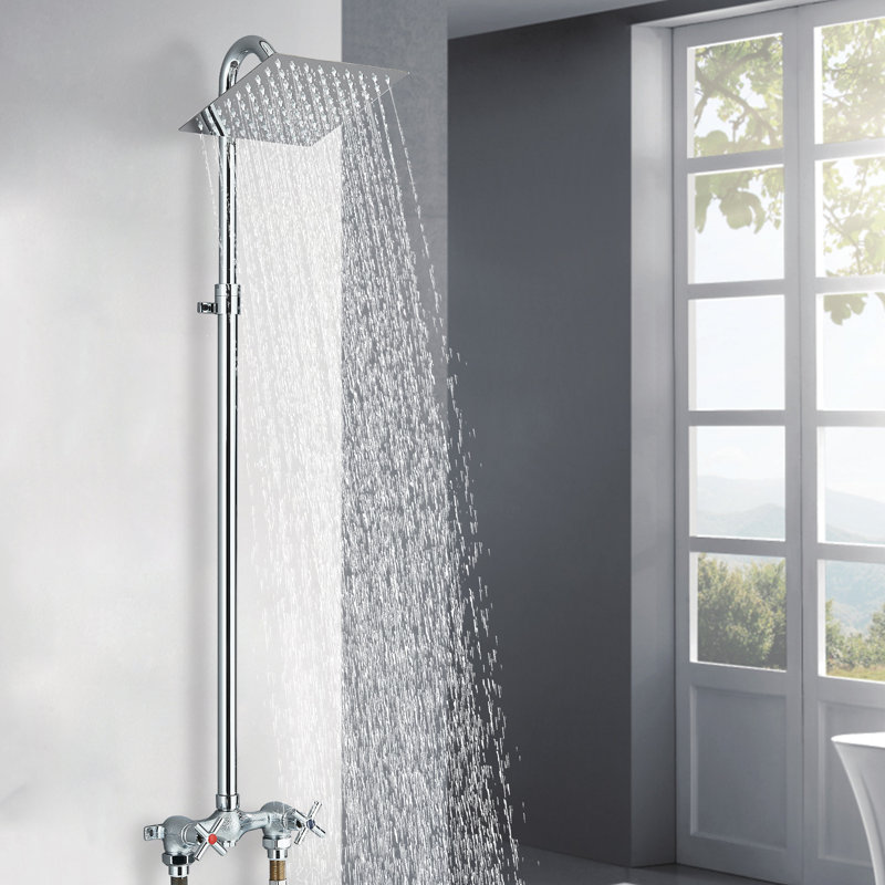 Complete Shower System, Matte Black