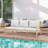 Zaryna Solid Acacia Wood Patio Sofa