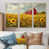 Toile naturelle avec cadre flottant