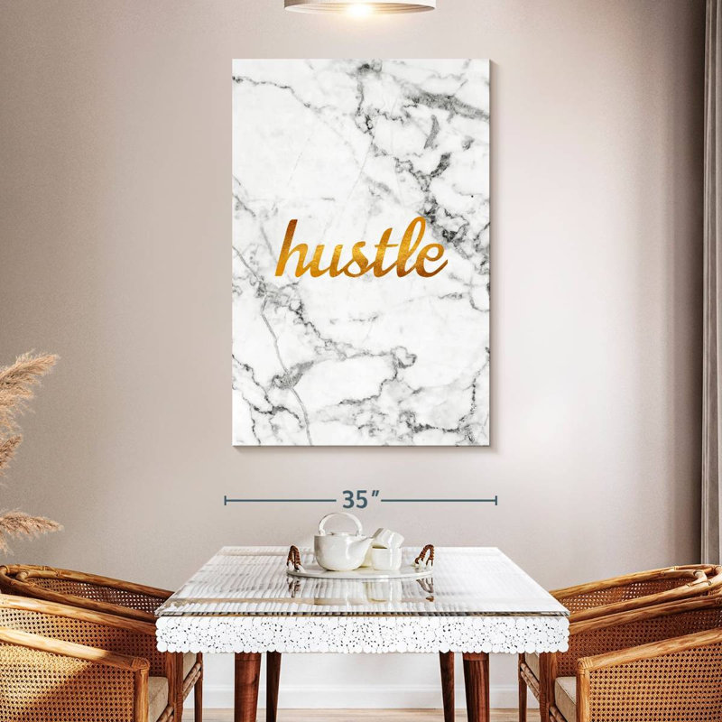 Tergel Hustle Typography, 51" H x 34" W