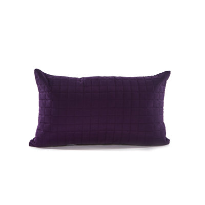 Coussin et housse de coussin rectangulaire allongé à carreaux