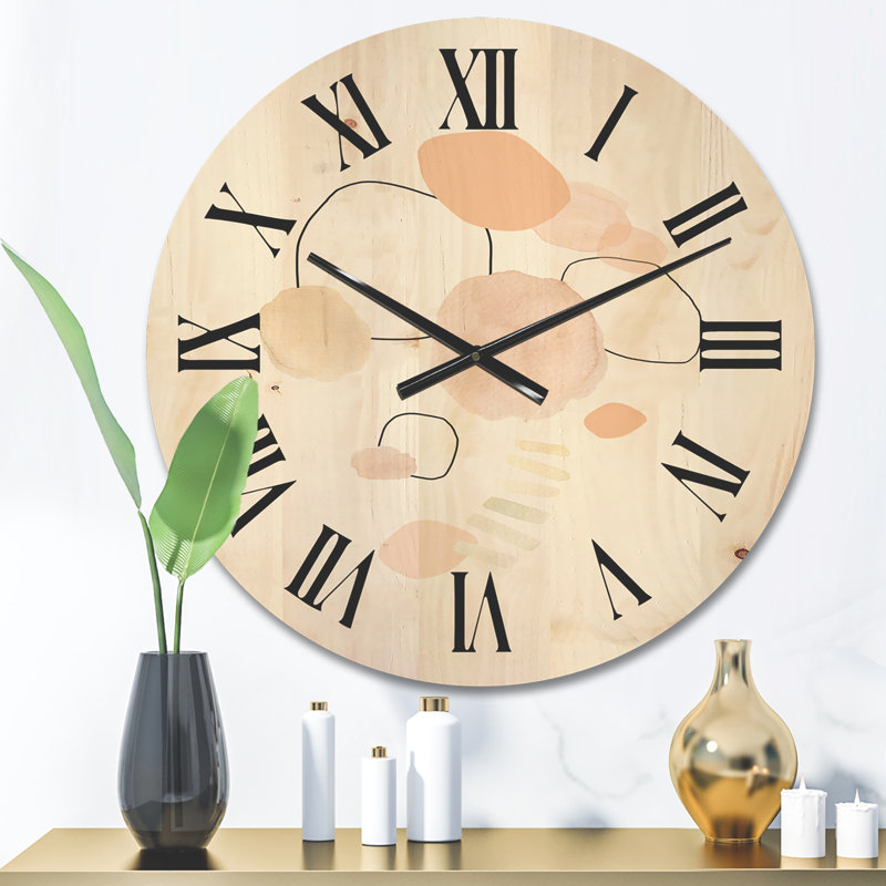 Horloge murale aquarelle, Moyen