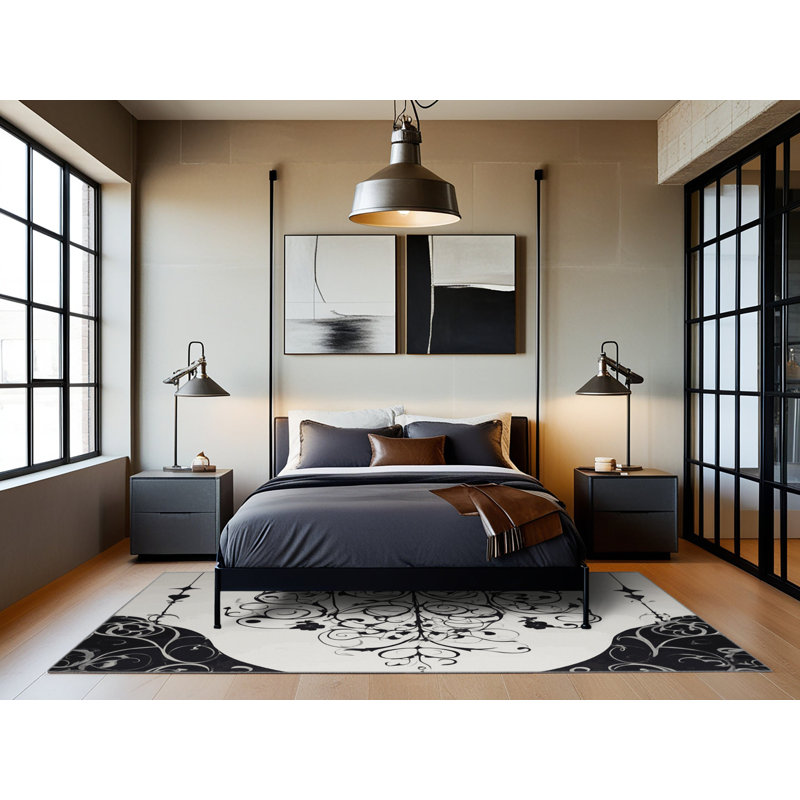 Tapis de fougère voilé, Rectangulaire 3 pi x 5 pi