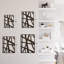 Abstrait géométrique ligne grille moderne abstrait décoration murale décoration suspendue décoration murale en métal-124839404-124839406