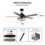 Ventilateur de plafond d'intérieur avec télécommande Kristoforo