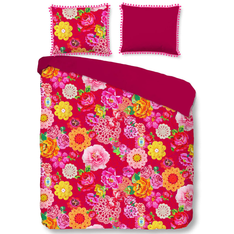 Happiness Duvet Cover Woodstock, 155 x 220cm Duvet Cover + 2 Pillowcases (80 x 80)