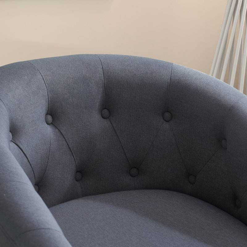 Ensemble de 6 chaises d'appoint Palopo, Lin gris