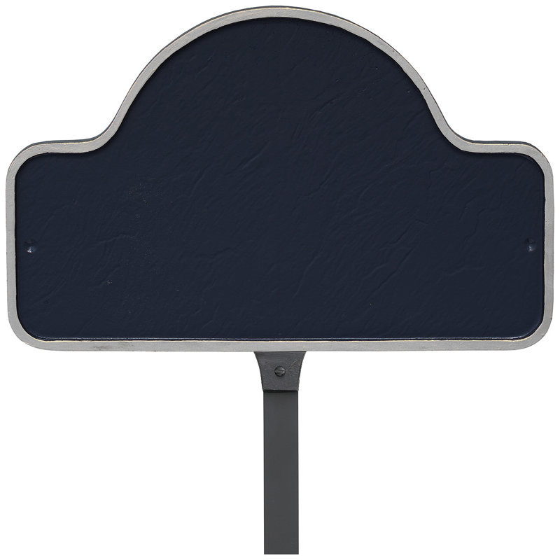 Plaque d'adresse avec arche Petite Lexington, Marine / Argent