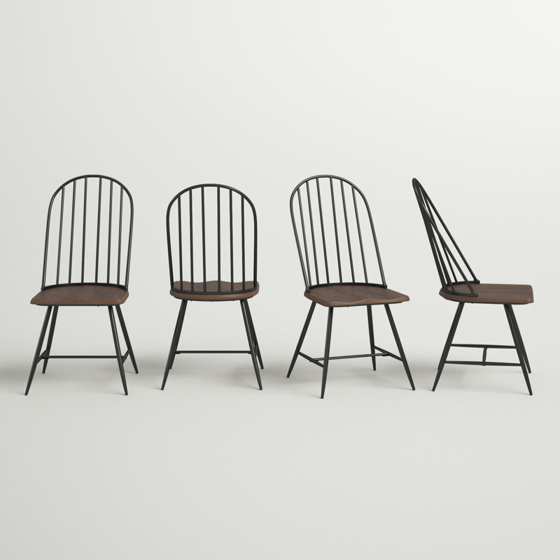 Savannah 17'' H Side Chair, Dark Brown/Black