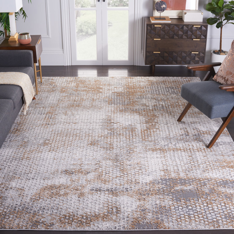 Tapis abstrait Mackinaw Performance, Rectangle 5 pi 3 po x 7 pi 6 po