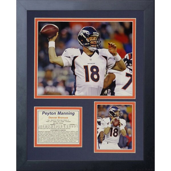 Legends Never Die Peyton Manning Broncos White Framed Photo Collage,