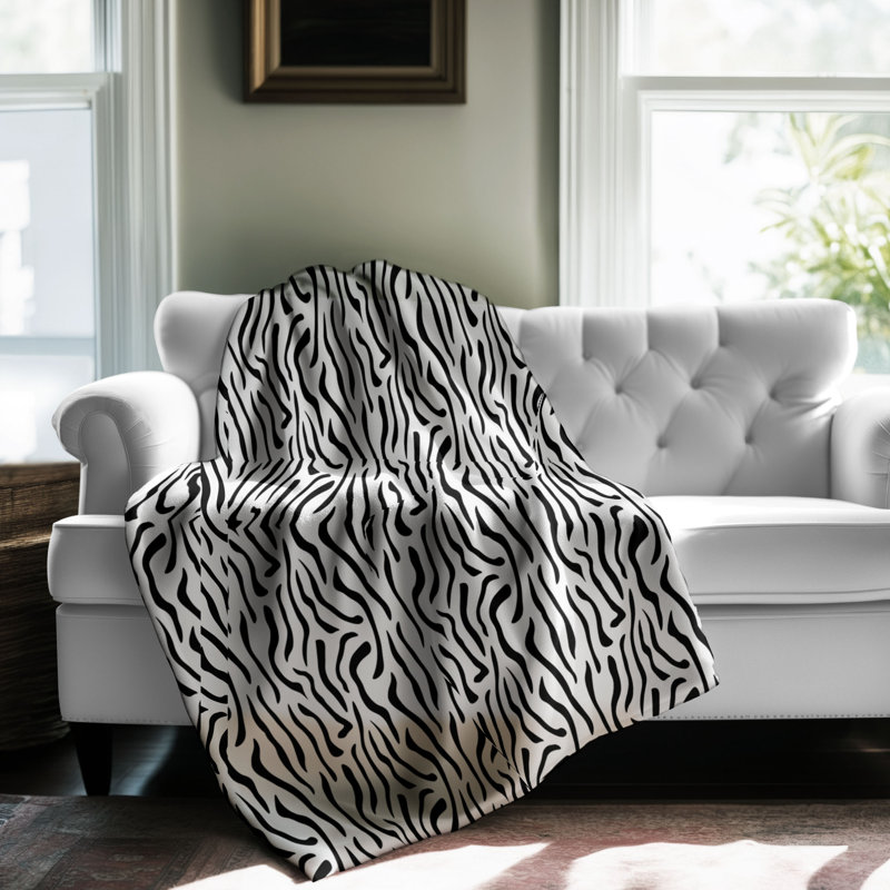 Onyx Dots - 1 pièce Sherpa Premium couverture 0169, L 50 po x L 60 po
