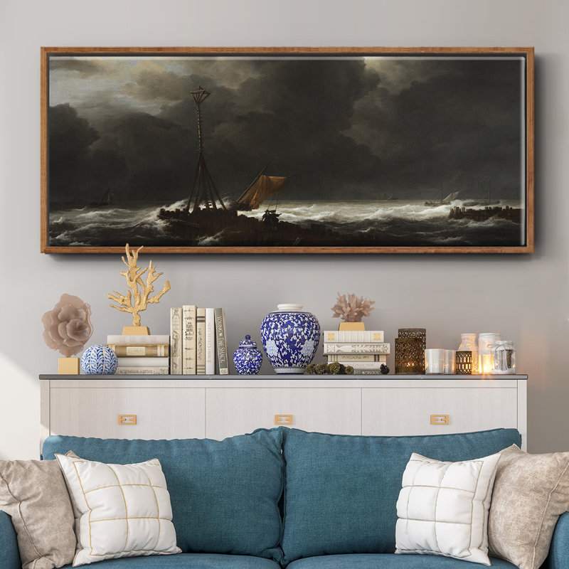 Rough Sea- Framed Canvas
