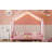 Rozlynn House-Shaped Bed with Canopy & High Railings-120359139-120359136