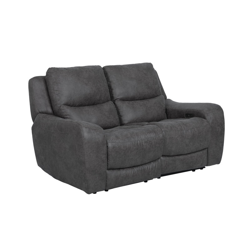 Causeuse inclinable électrique Partida, Gris foncé