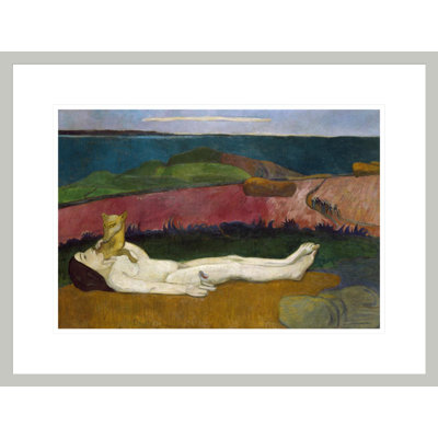 La perte de la virginité 1890-91 par Paul Gauguin - reproduction d'art encadrée