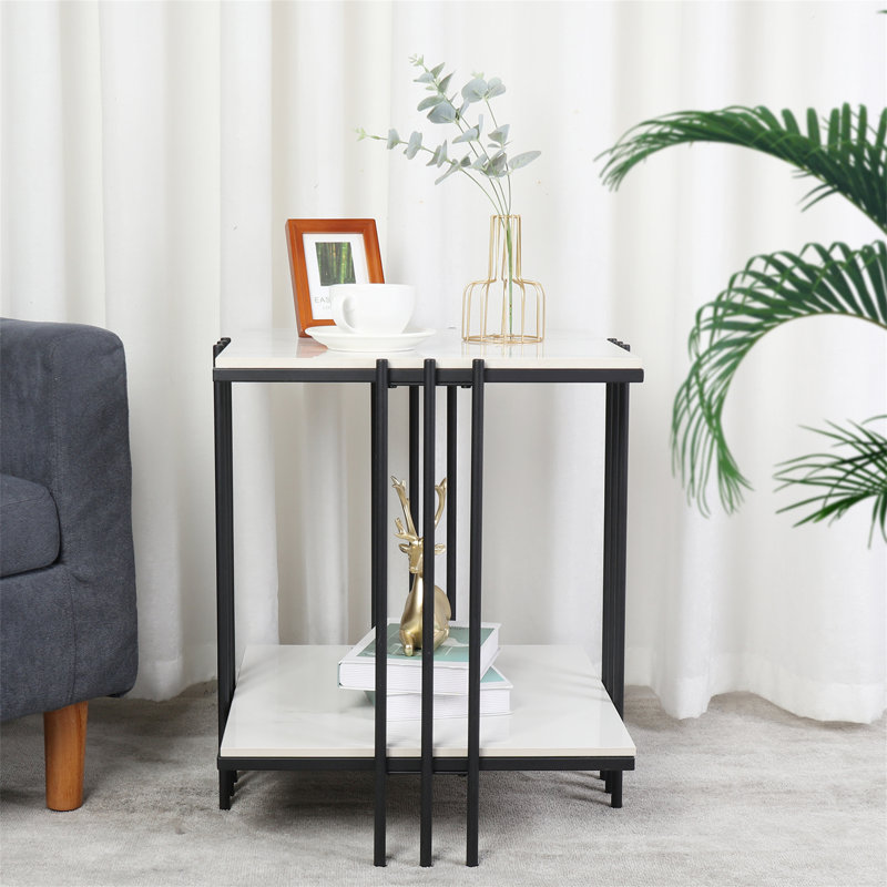 Almand Frame End Table, Black