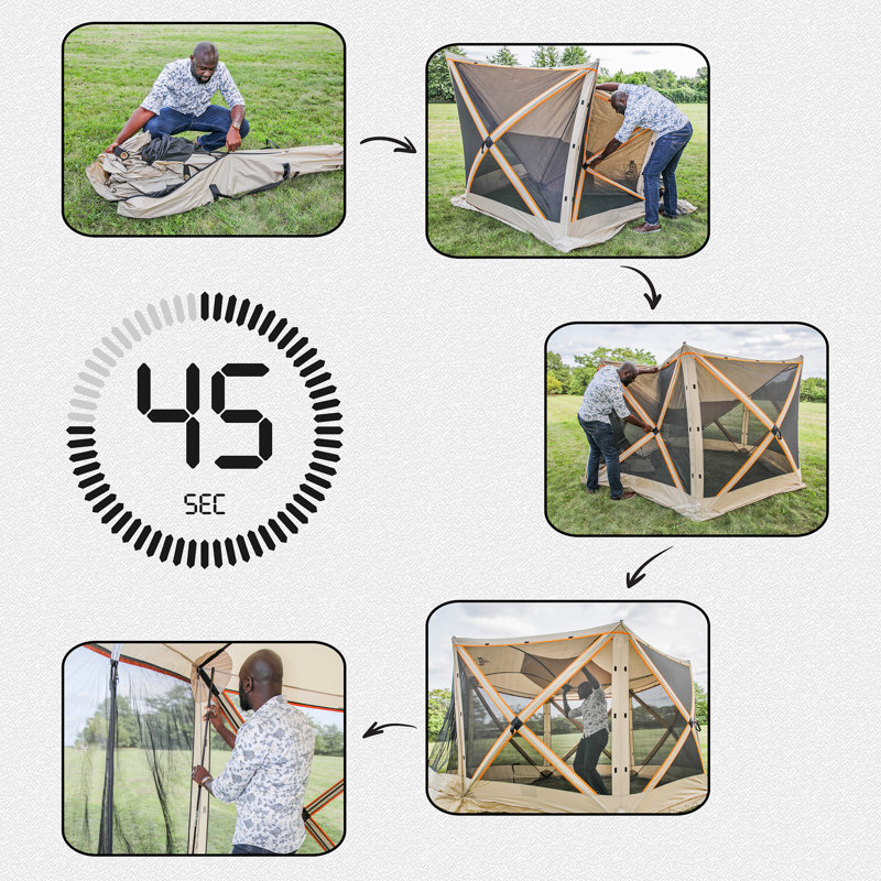 12 pi. L 12 pi. D Pop-up en fibre de verre